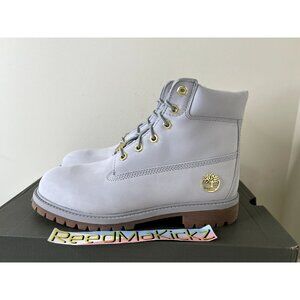 Timberland Boots 6 inch Light Grey Nubuck GS Youth Sizes